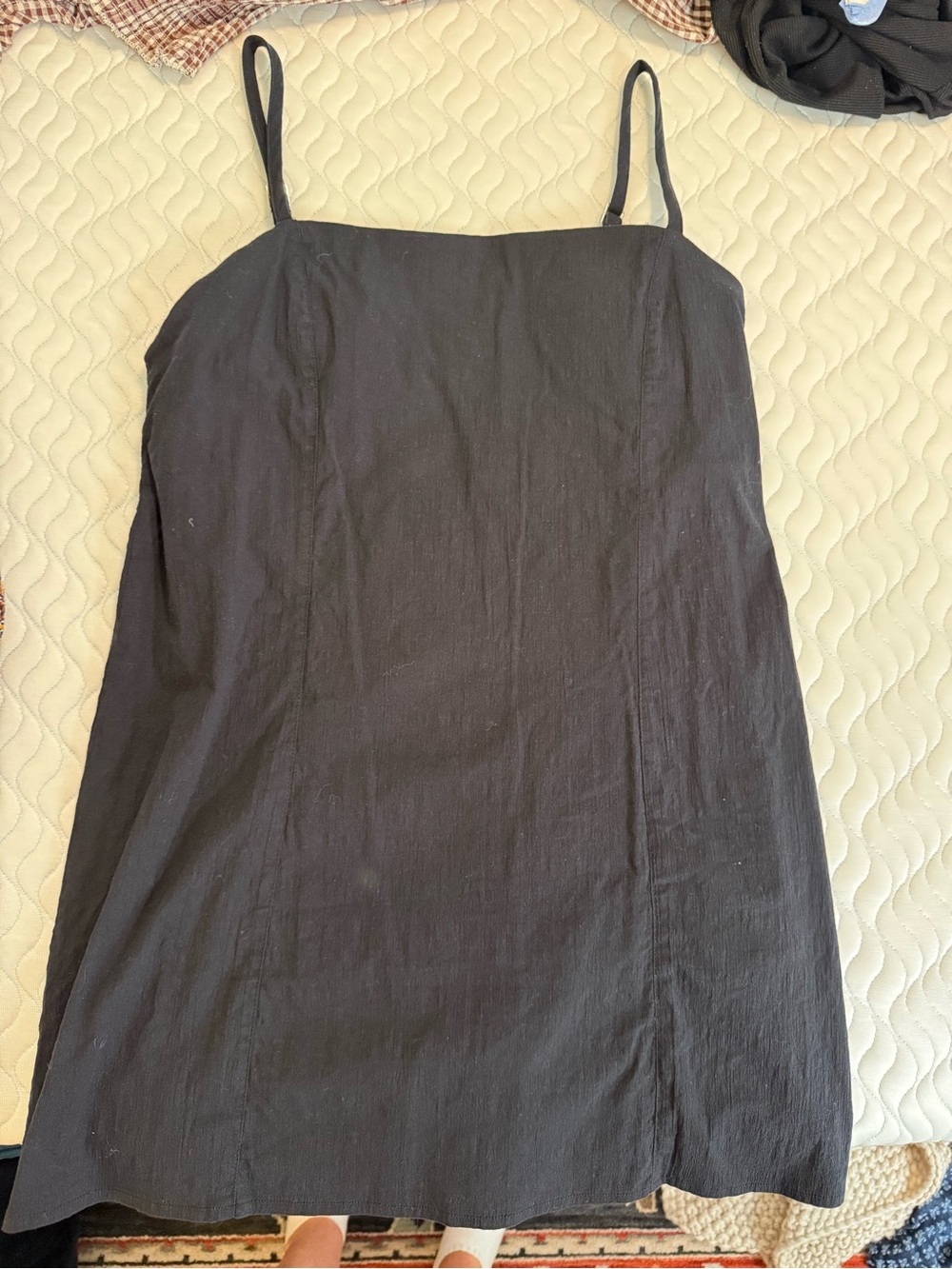 Abercrombie & Fitch Black Spaghetti Strap Mini Dress